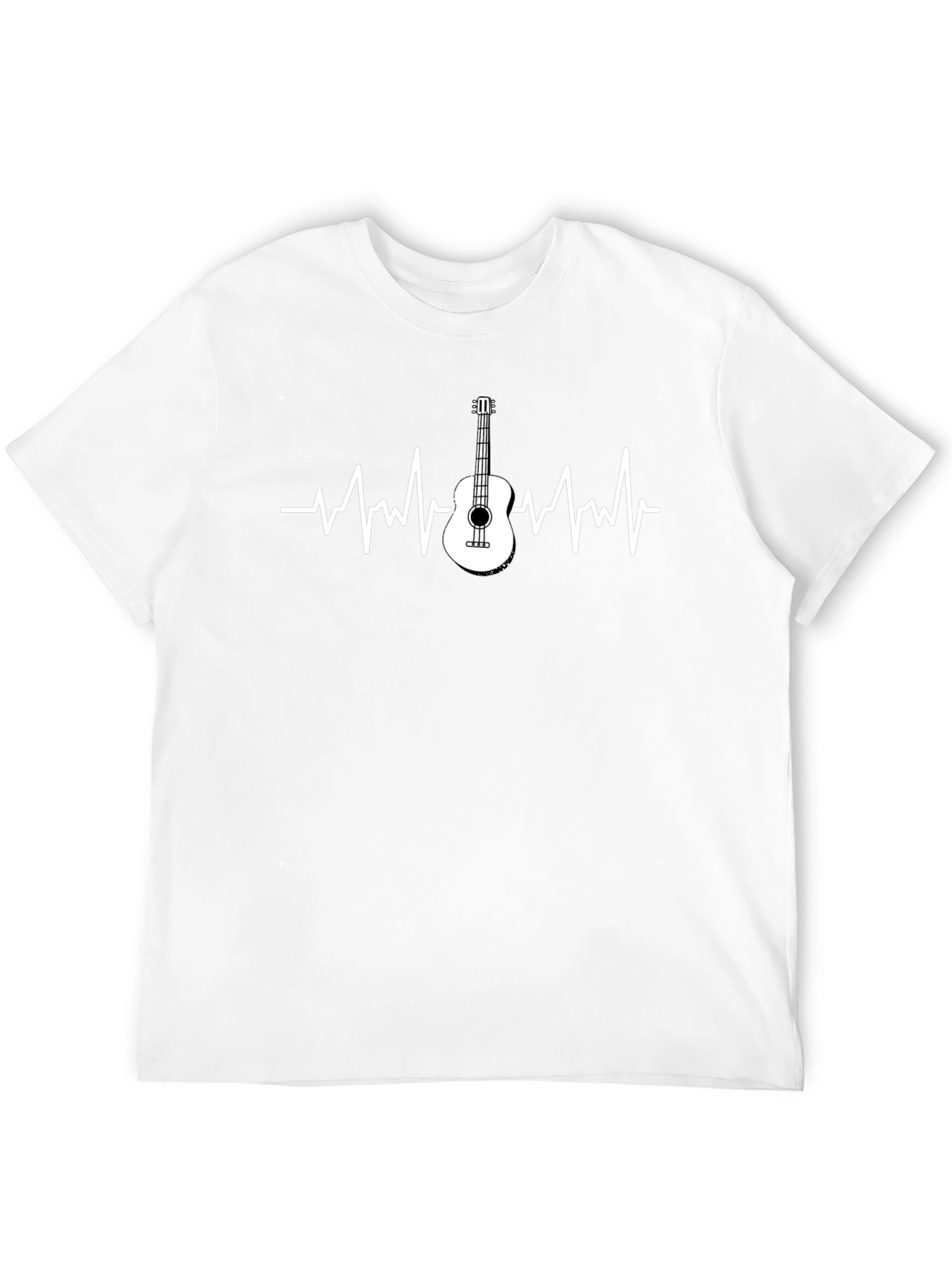 Guitar Heartbeat T-Shirt - Music Lover Tee