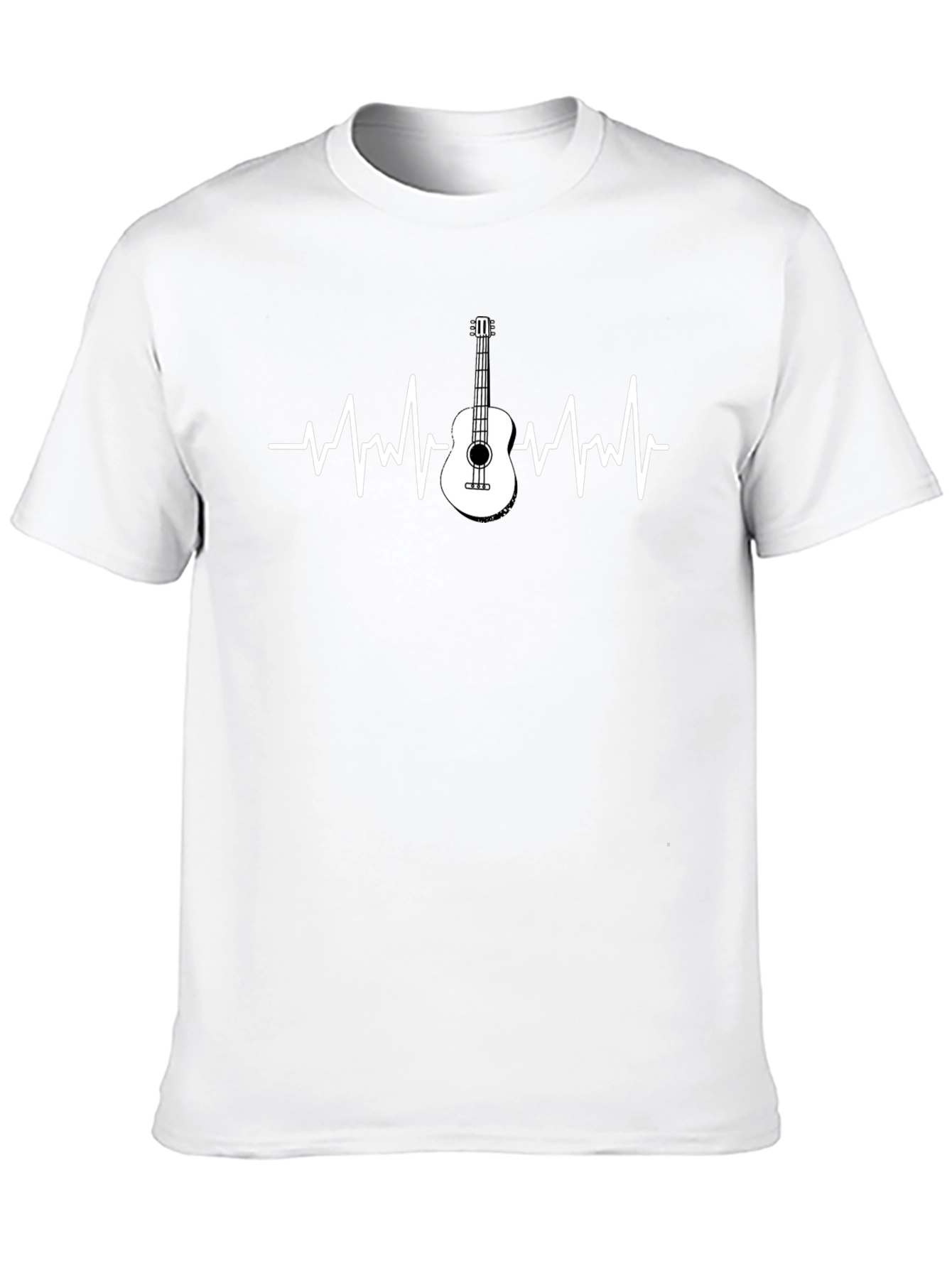 Guitar Heartbeat T-Shirt - Music Lover Tee