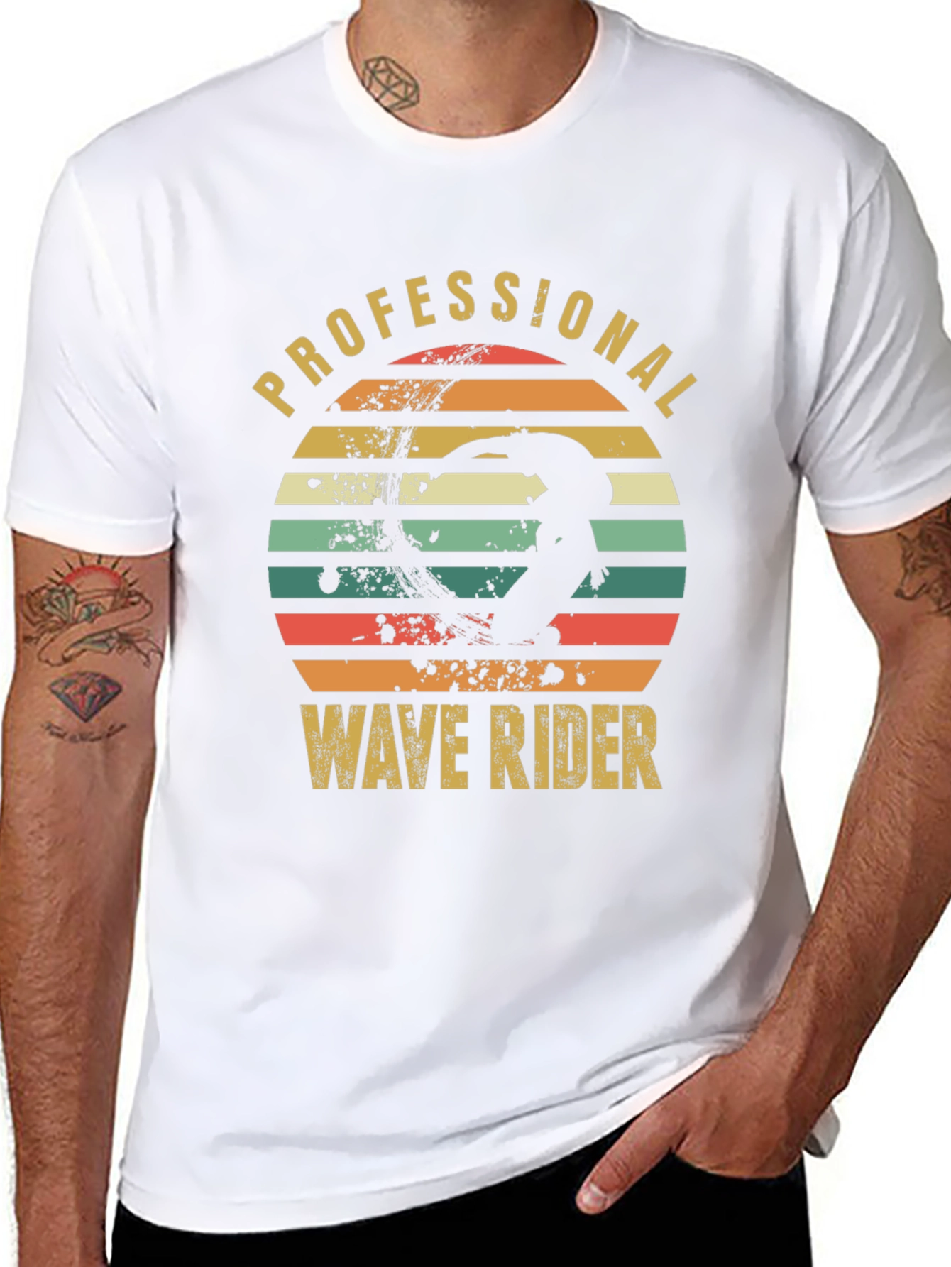 Professional Wave Rider Graphic Tee - Surfing Inspired Apparel