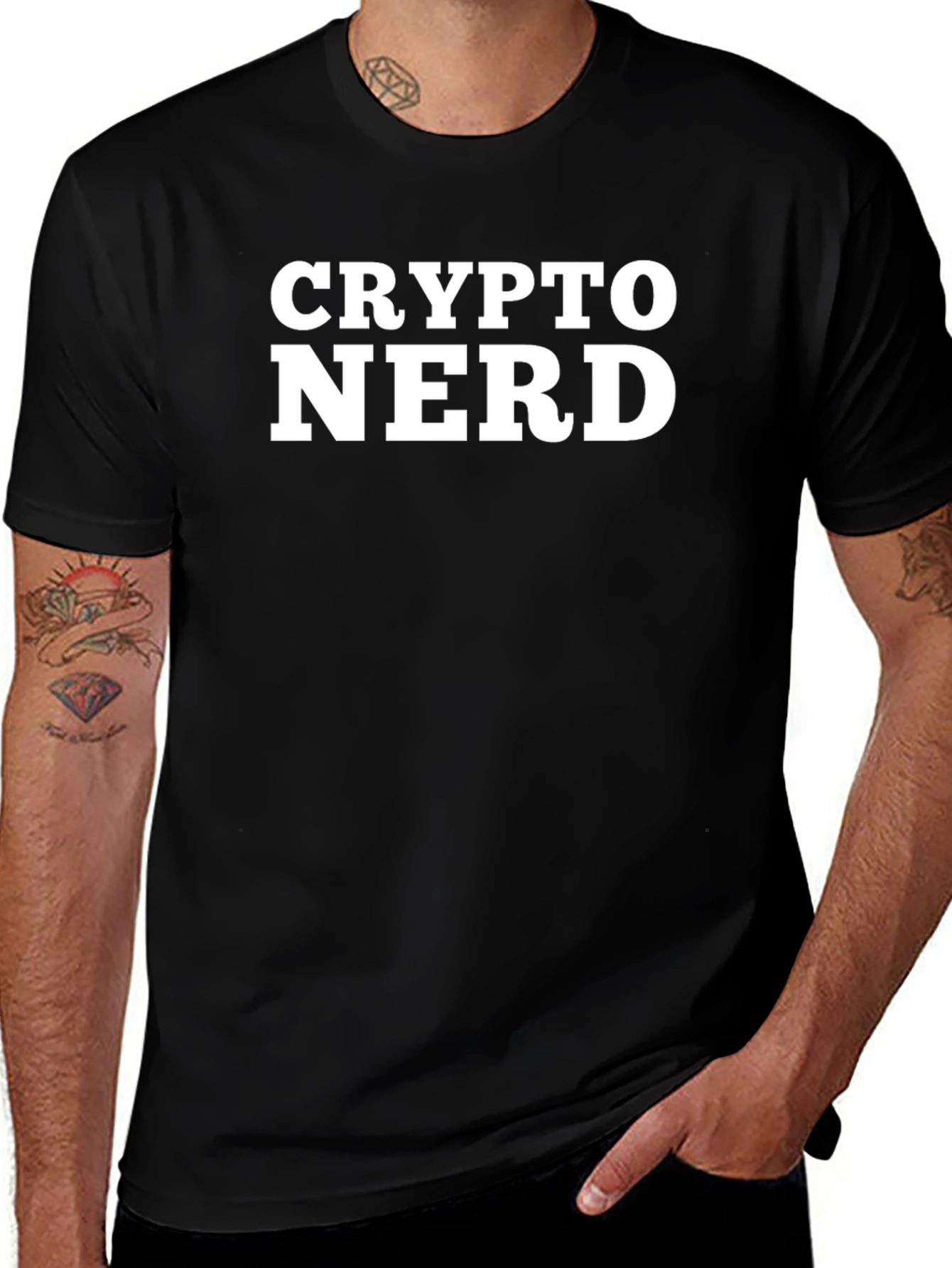 Crypto Nerd T-Shirt - Black Cotton Blend
