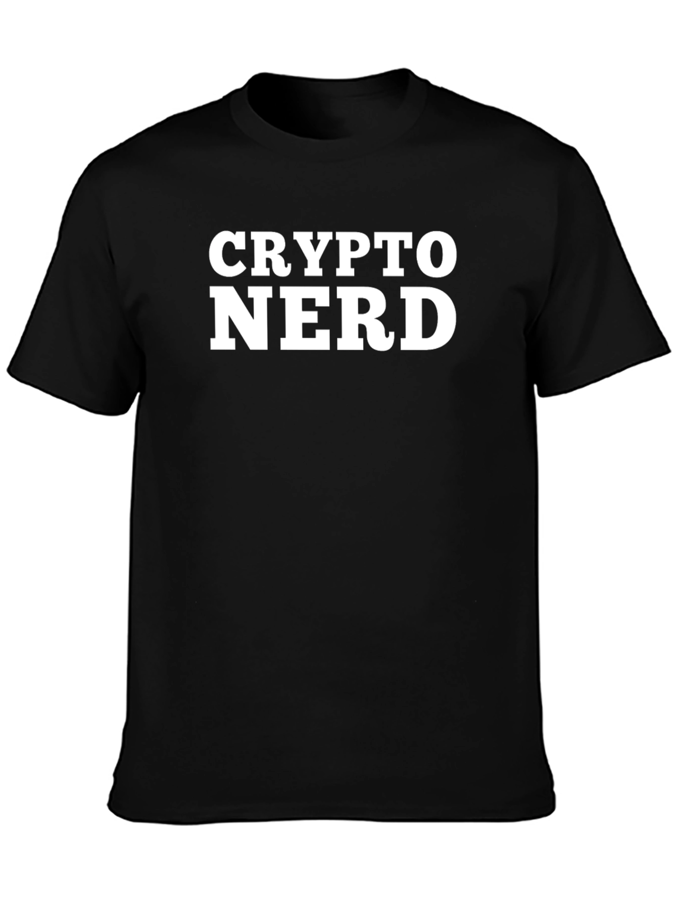 Crypto Nerd T-Shirt - Black Cotton Blend