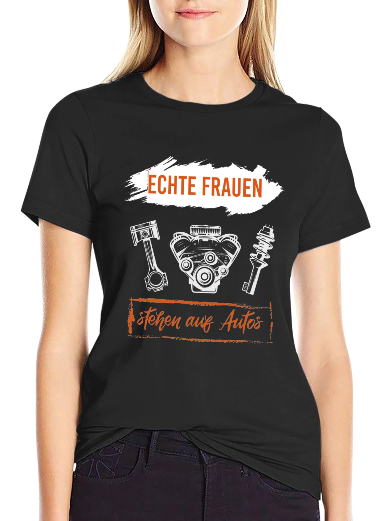 Echte Frauen Autos T-Shirt: Automotive Enthusiast Tee
