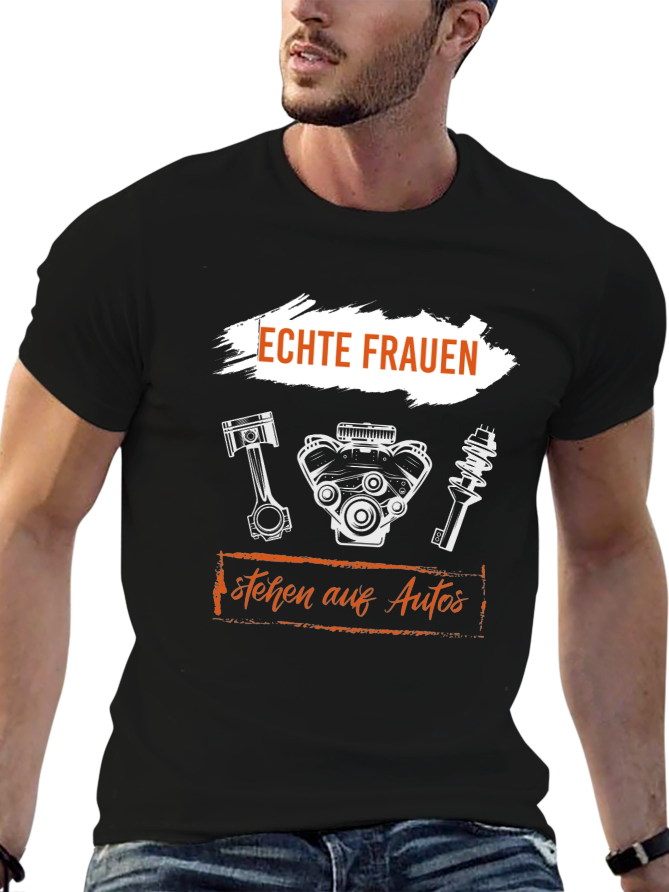 Echte Frauen Autos T-Shirt: Automotive Enthusiast Tee