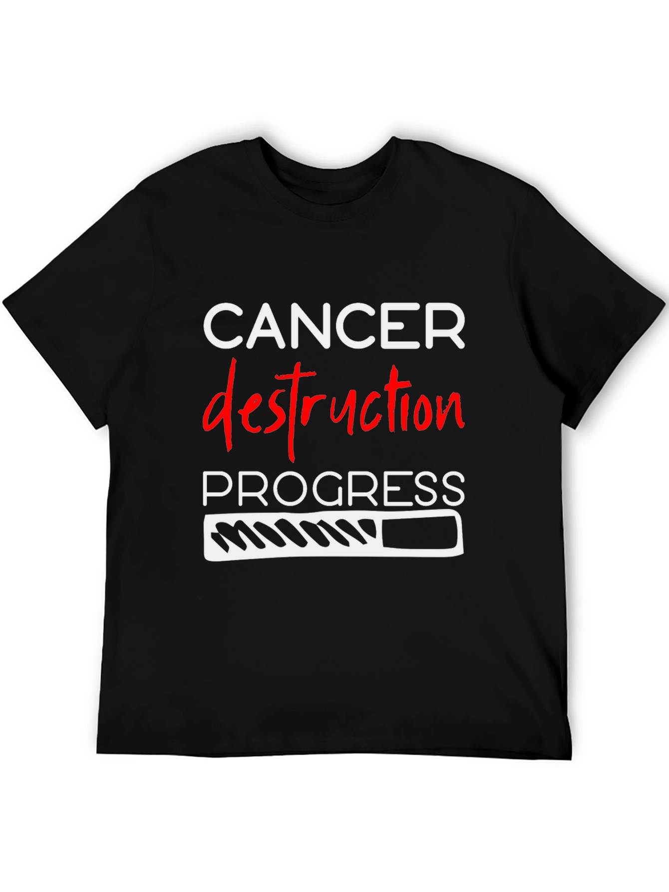 Cancer Destruction Progress Graphic T-Shirt