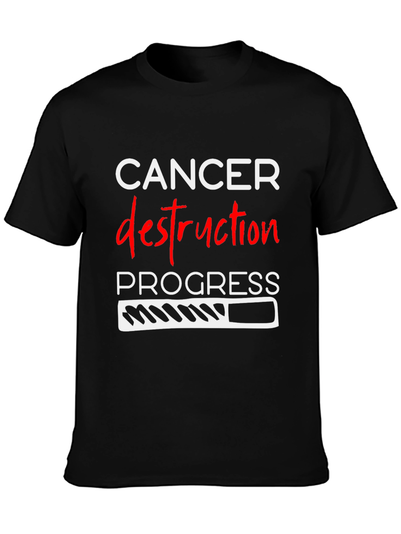 Cancer Destruction Progress Graphic T-Shirt