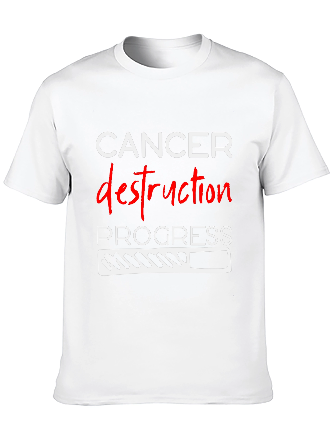 Cancer Destruction Progress Graphic T-Shirt