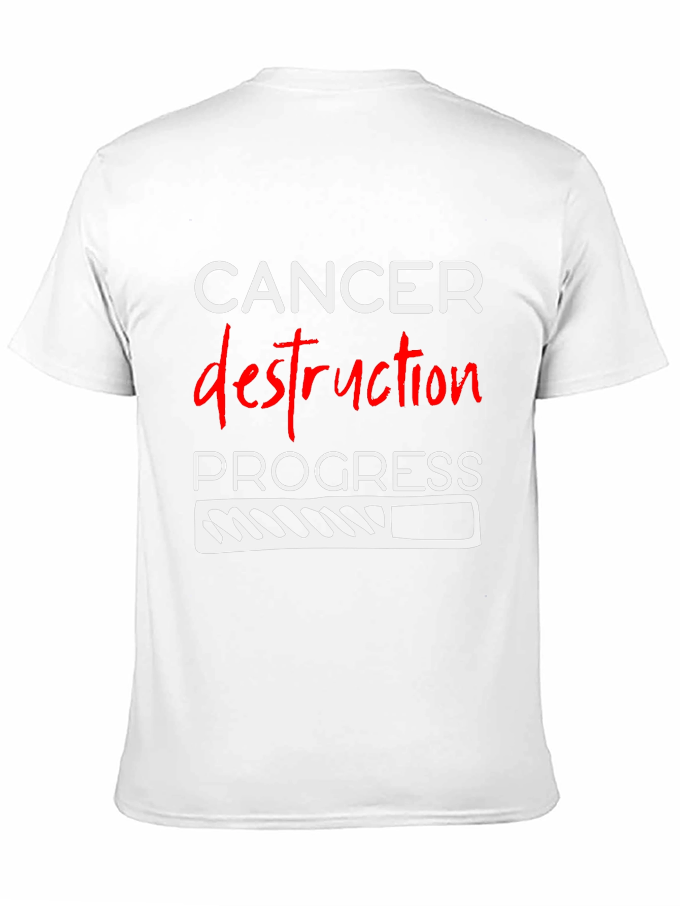 Cancer Destruction Progress Graphic T-Shirt