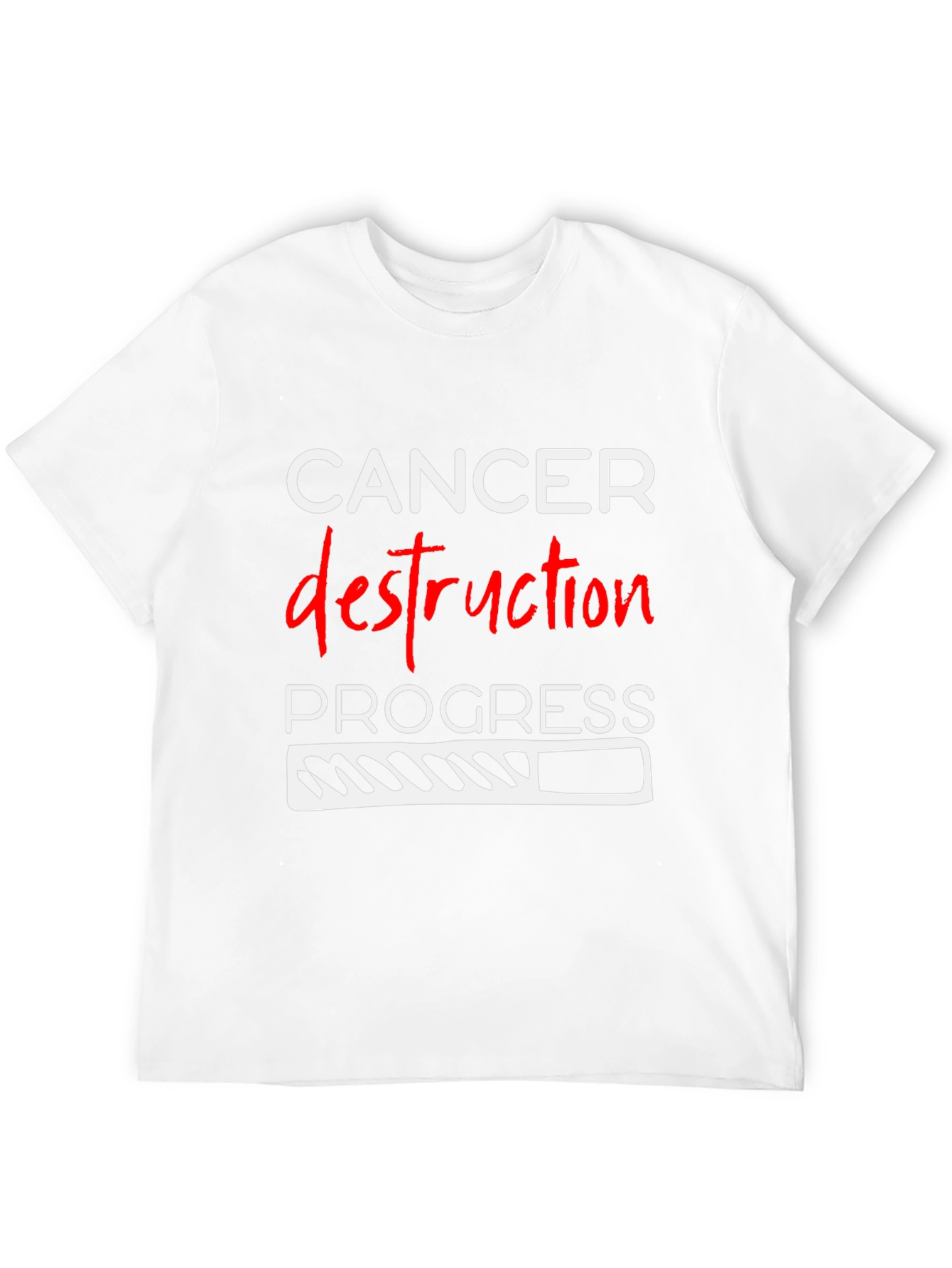 Cancer Destruction Progress Graphic T-Shirt