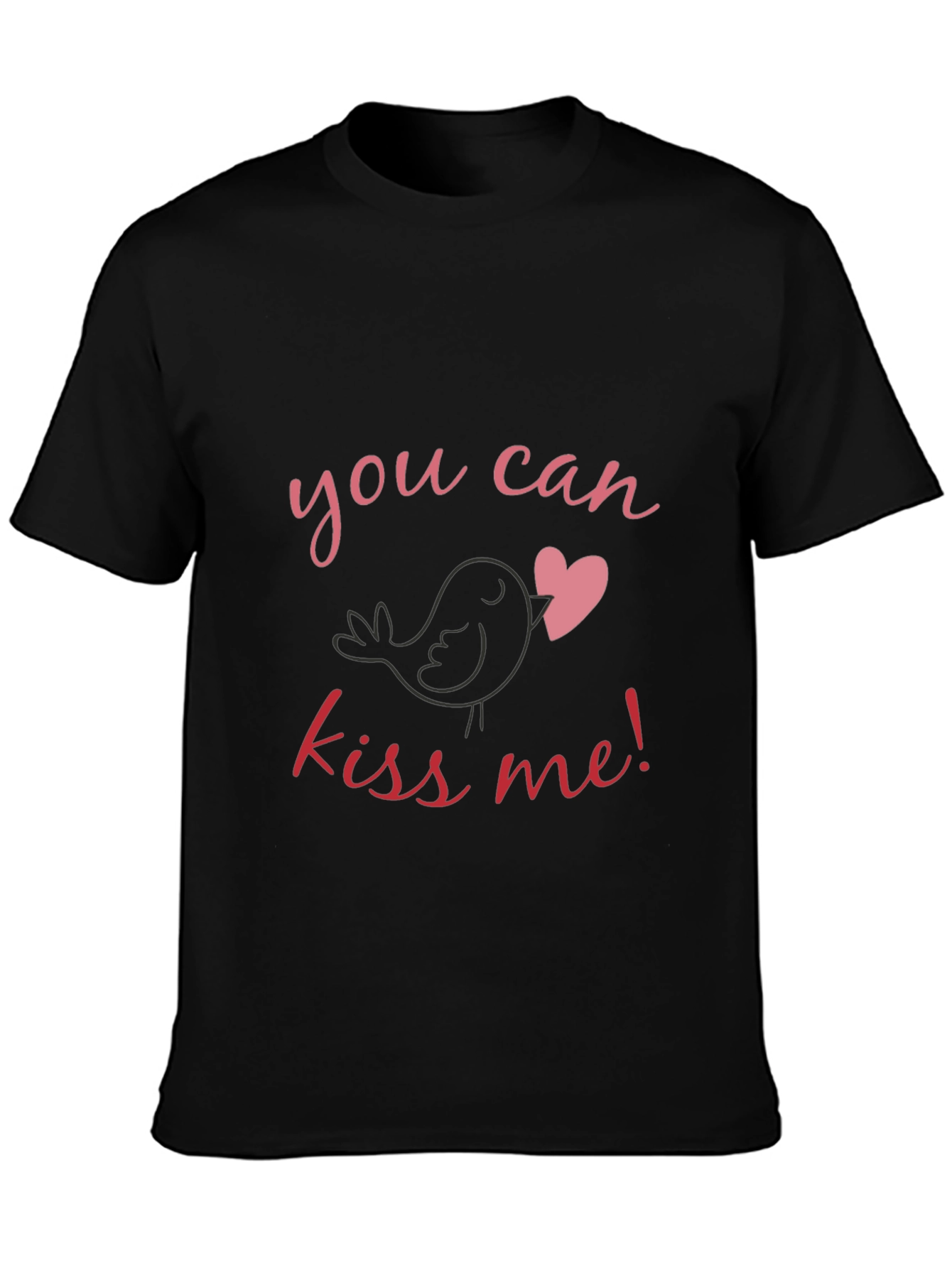 Kiss Me Bird Heart Graphic Tee