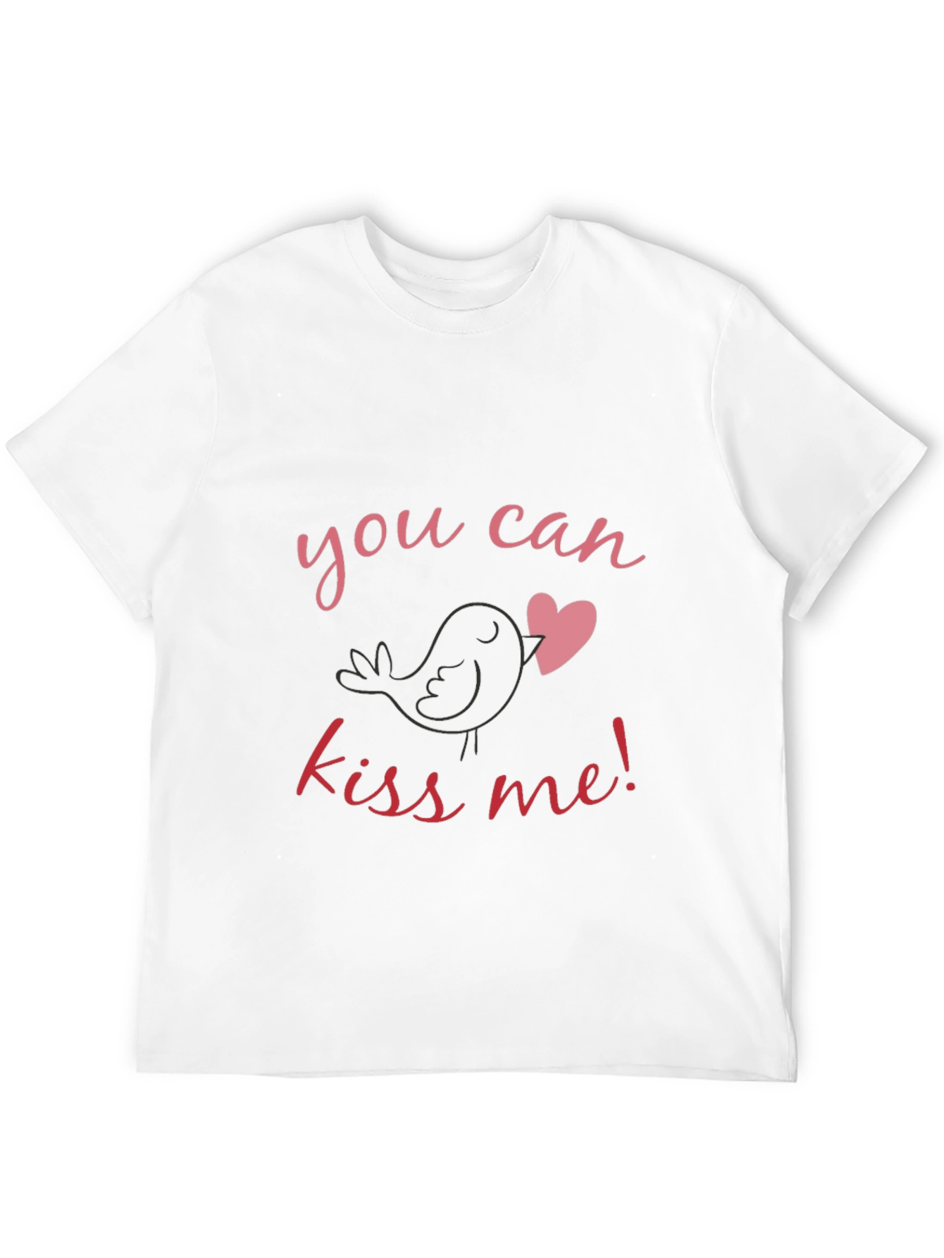 Kiss Me Bird Heart Graphic Tee