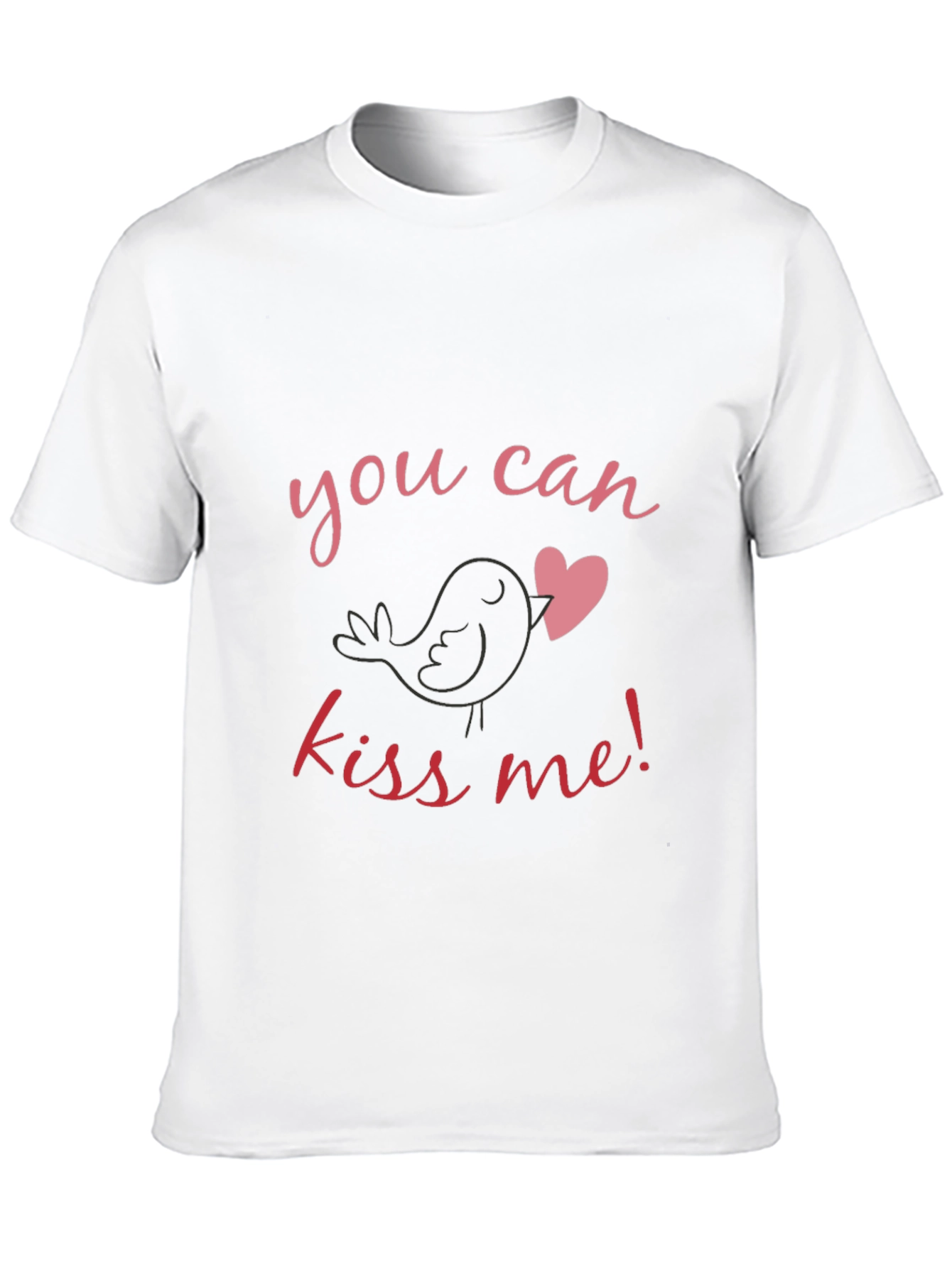 Kiss Me Bird Heart Graphic Tee
