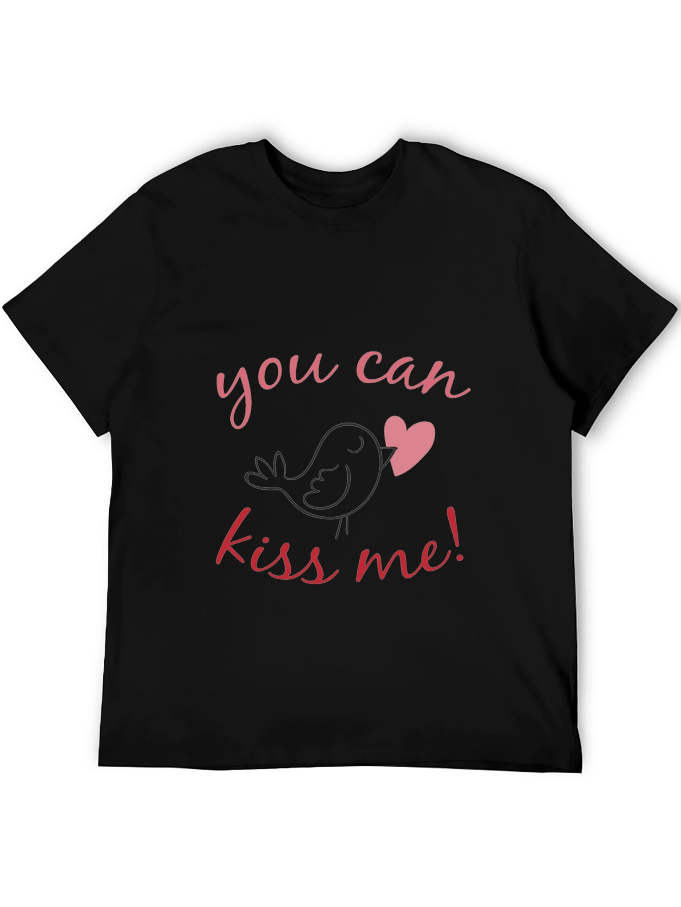 Kiss Me Bird Heart Graphic Tee