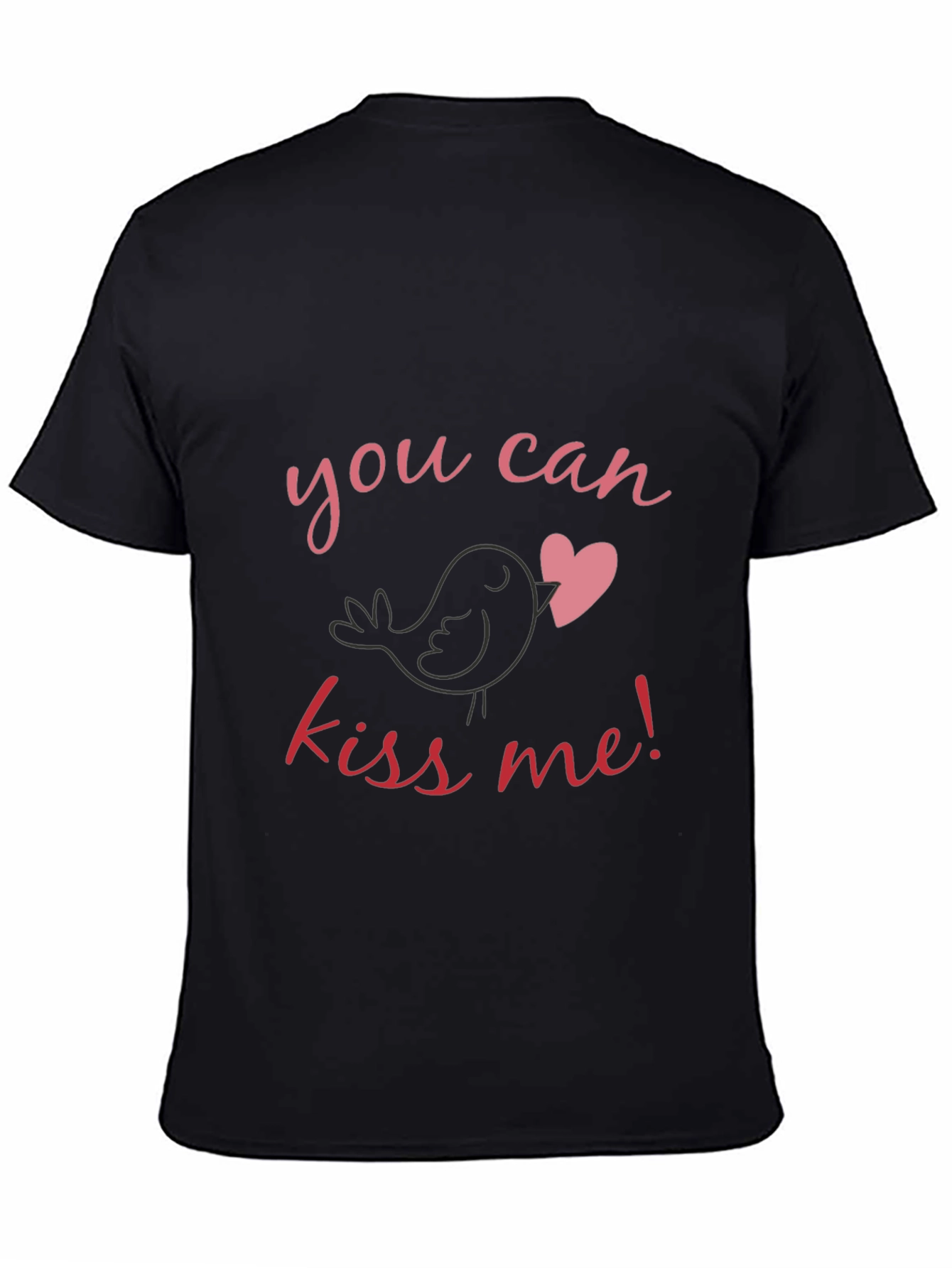 Kiss Me Bird Heart Graphic Tee