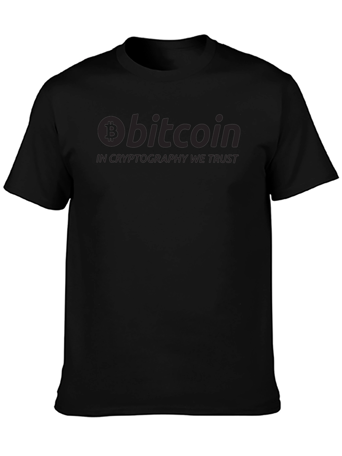 Bitcoin Crypto Trust Black T-Shirt