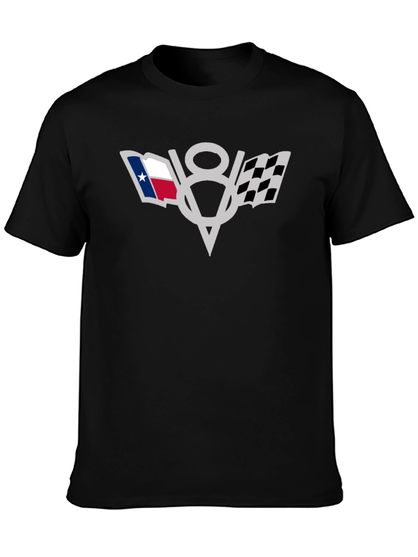 Texas V8 Engine Black T-Shirt