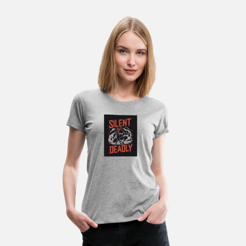 "Silent But Deadly – Ninja Minimalist T-Shirt