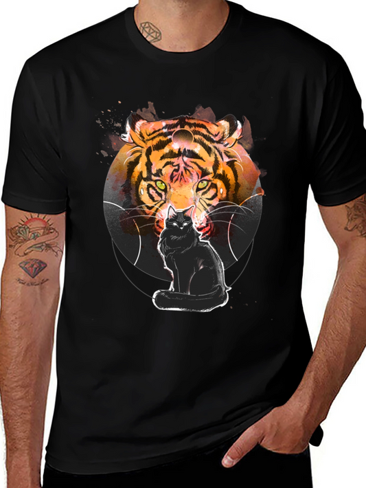 Tiger Cat Graphic T-Shirt