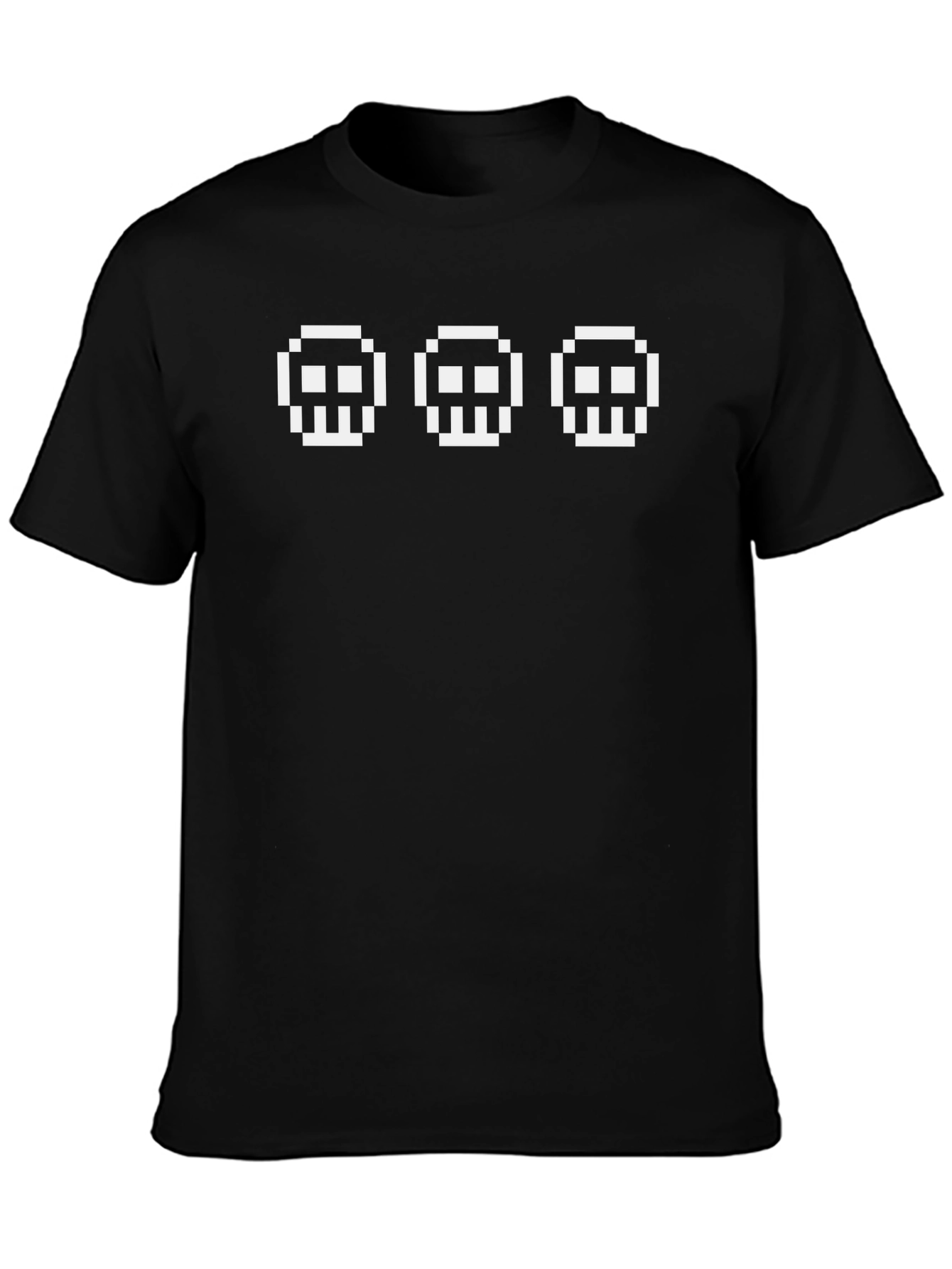 Pixel Skull Graphic Tee - Cool Gamer Style