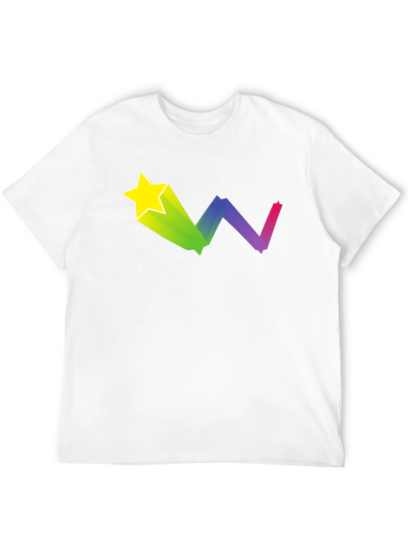 Starry Rainbow Trail Black T-Shirt