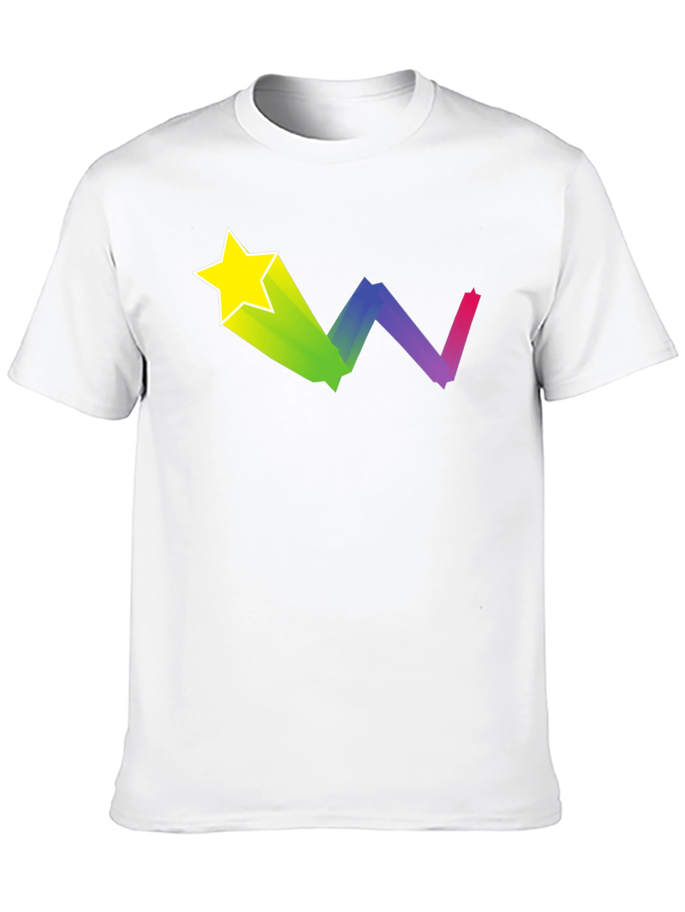 Starry Rainbow Trail Black T-Shirt
