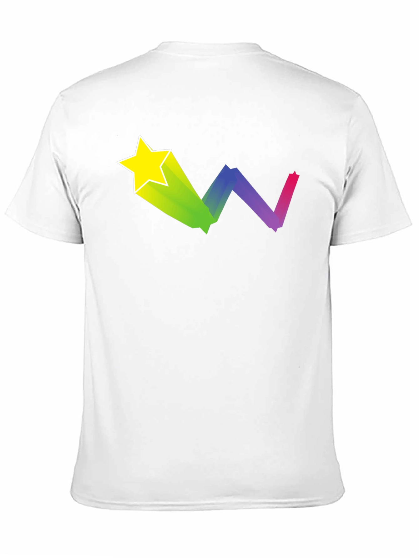 Starry Rainbow Trail Black T-Shirt