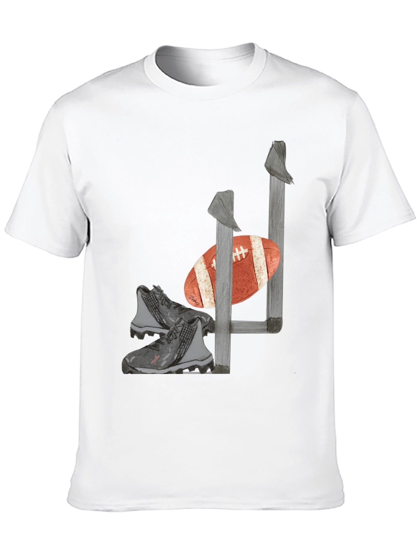 Football Gear Graphic Tee - Black T-Shirt