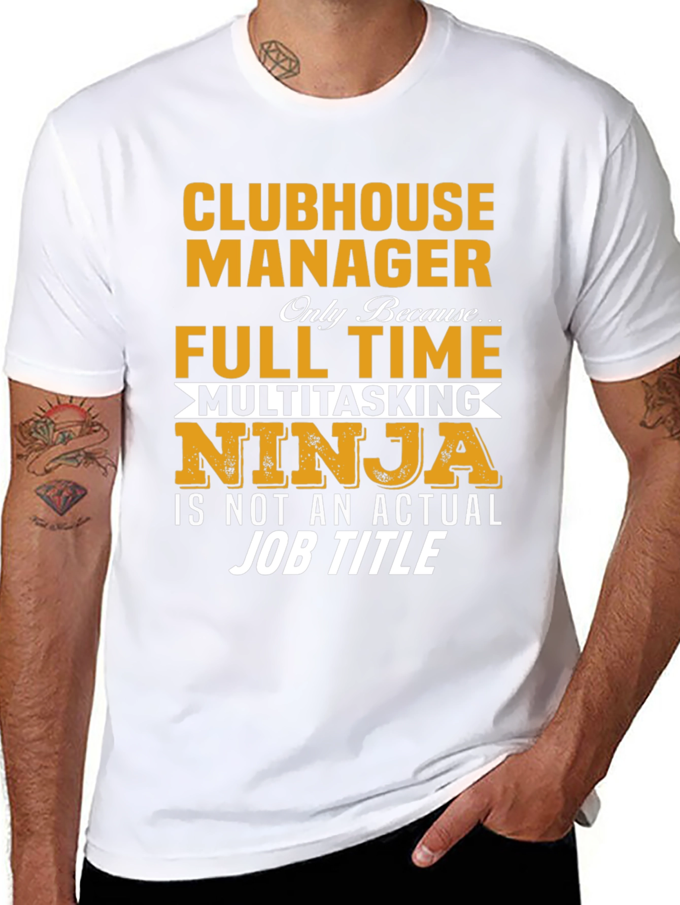 Clubhouse Manager Full-Time Ninja T-Shirt