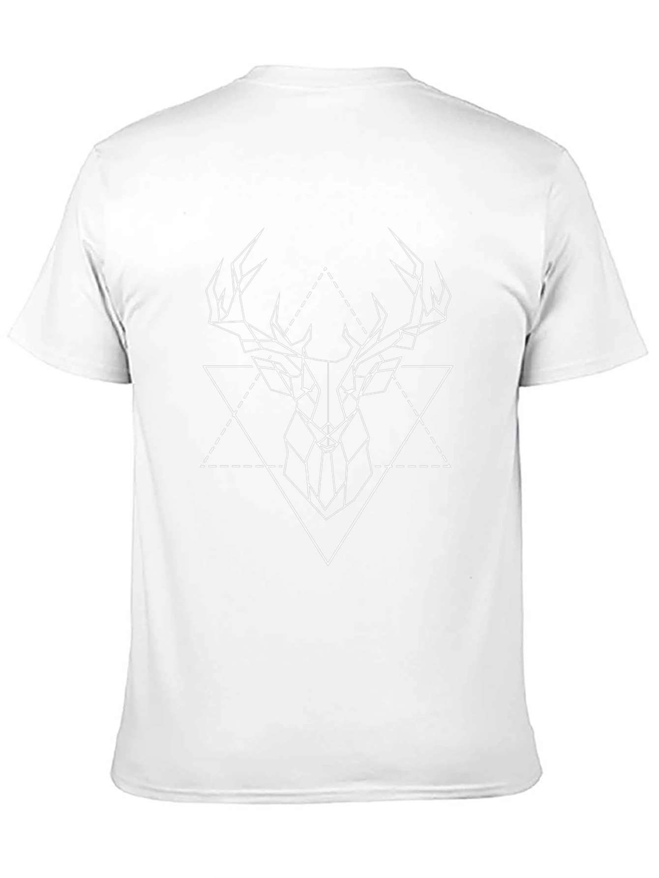 Geometric Deer Graphic Tee - Modern Menswear