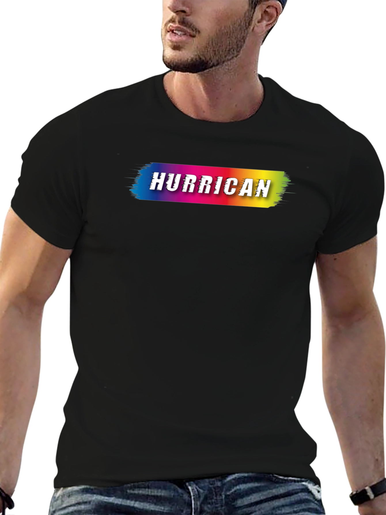 Hurricane Graphic T-Shirt - Vibrant Design