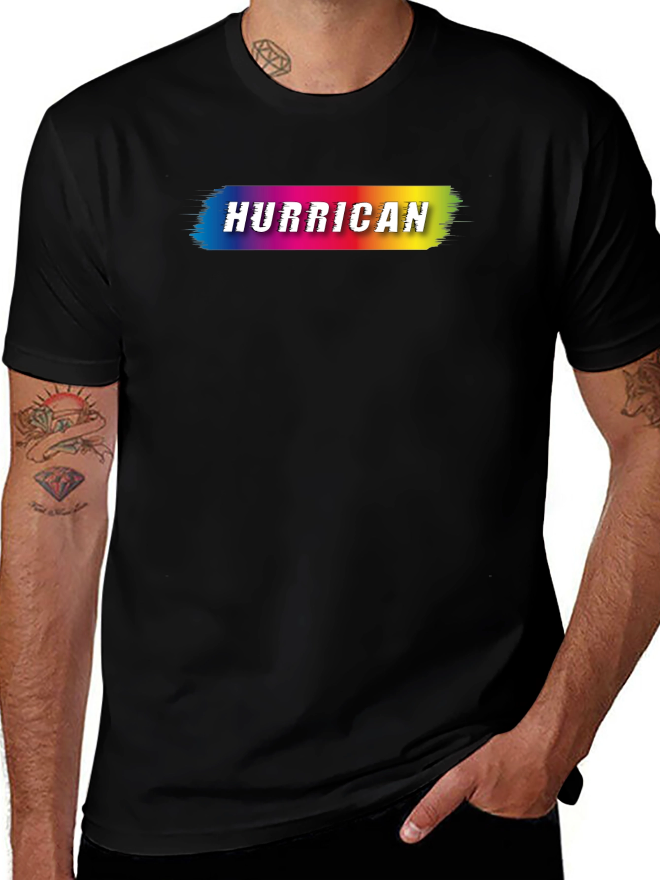 Hurricane Graphic T-Shirt - Vibrant Design