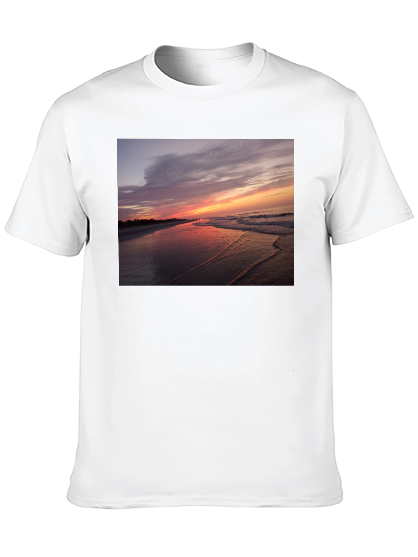 Sunset Beach Graphic Tee - Black