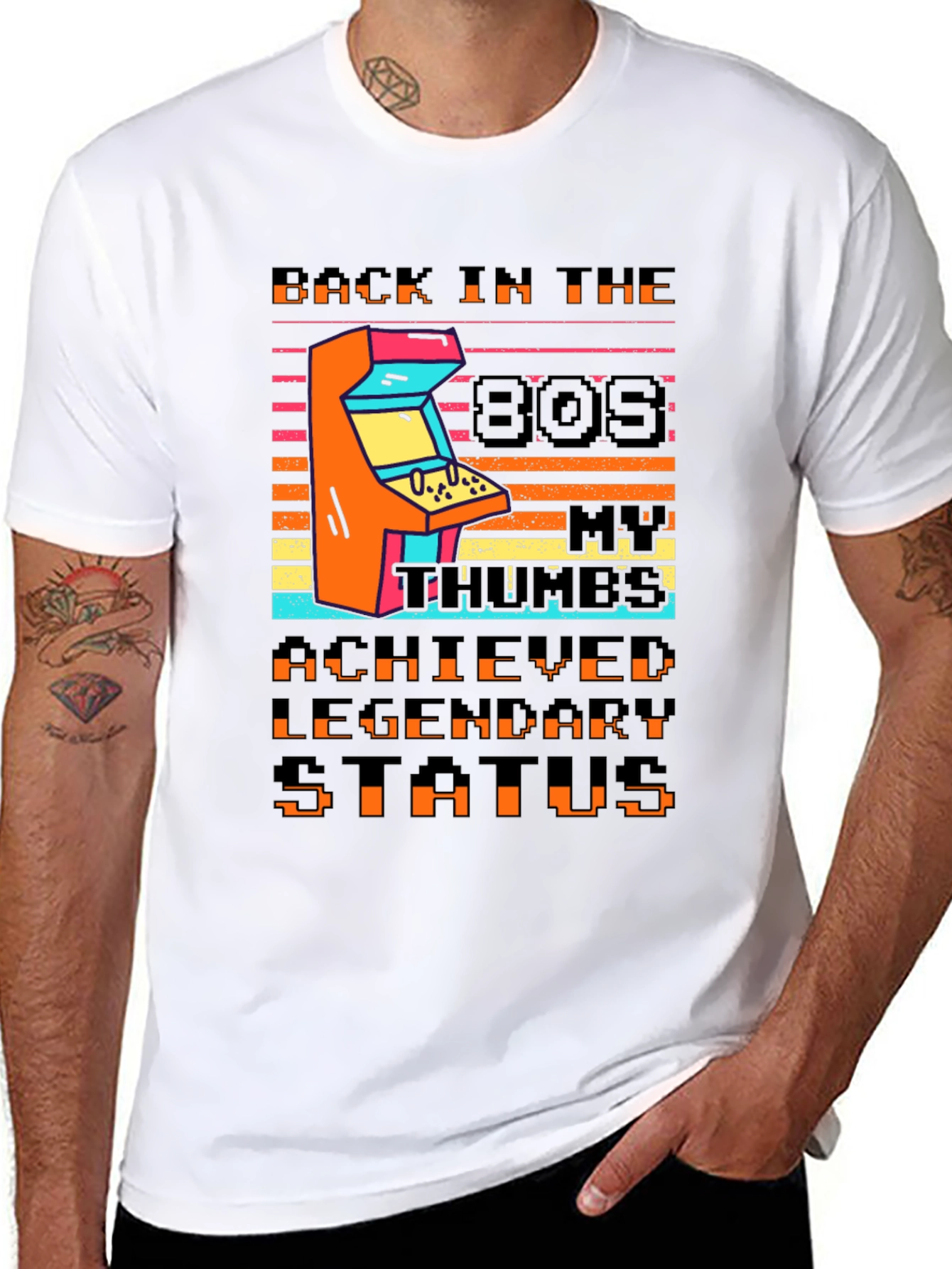 Retro 80s Arcade T-Shirt - Legendary Gamer Status