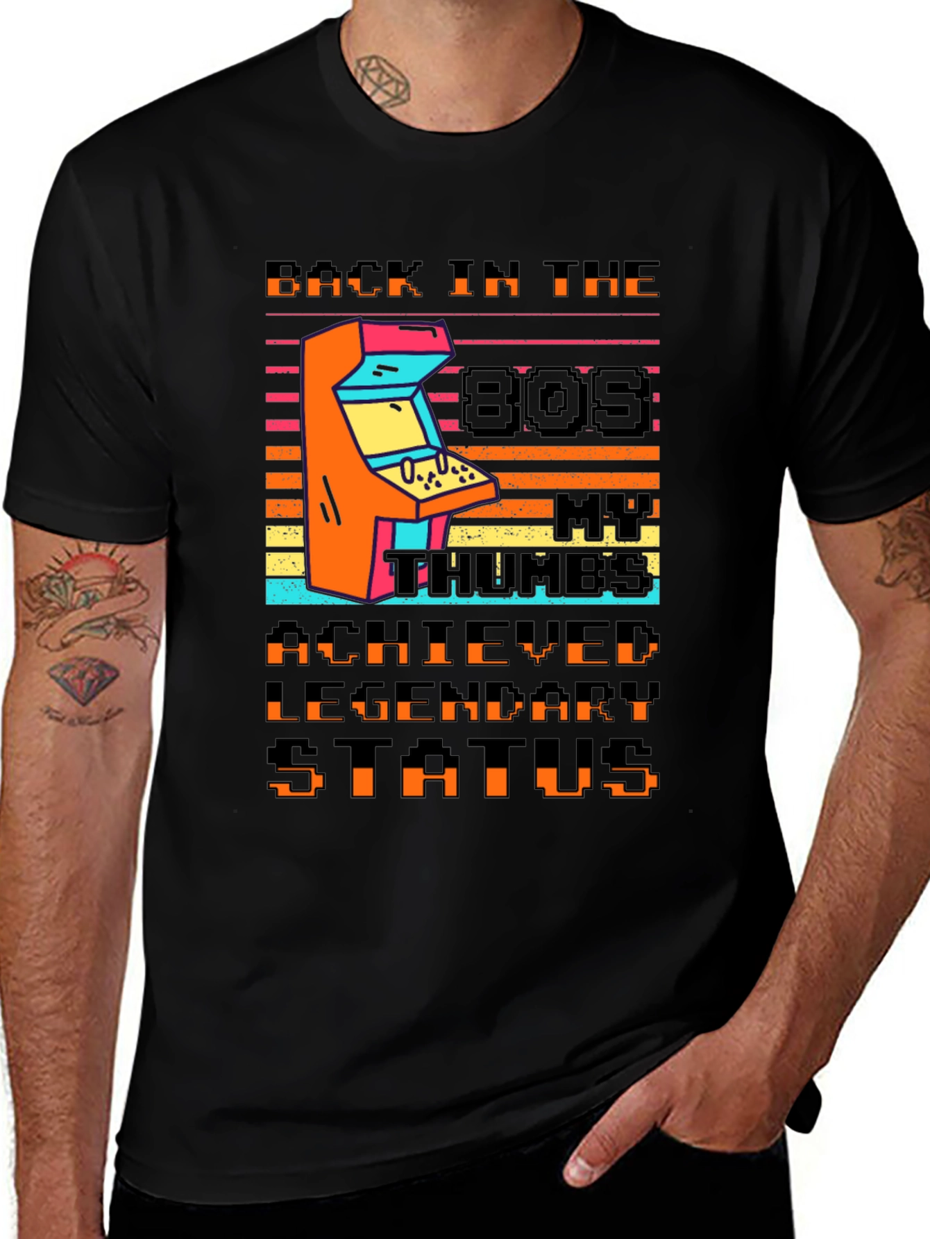 Retro 80s Arcade T-Shirt - Legendary Gamer Status