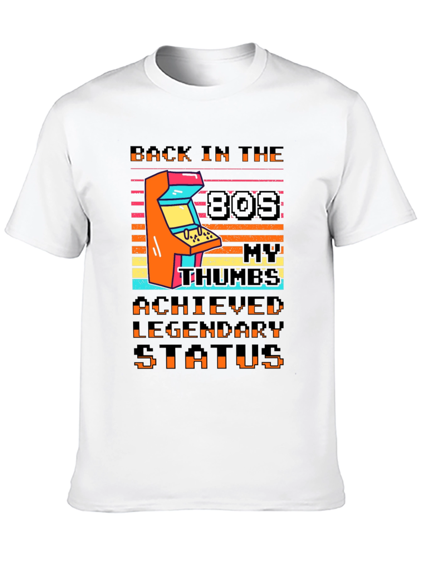 Retro 80s Arcade T-Shirt - Legendary Gamer Status