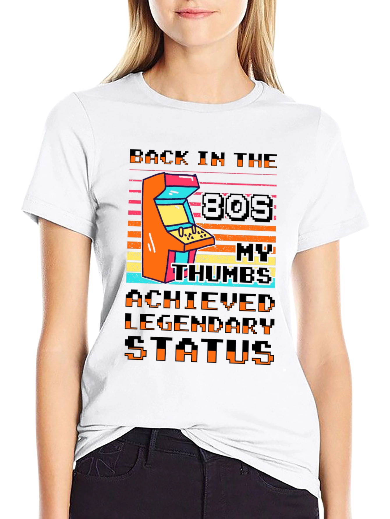 Retro 80s Arcade T-Shirt - Legendary Gamer Status