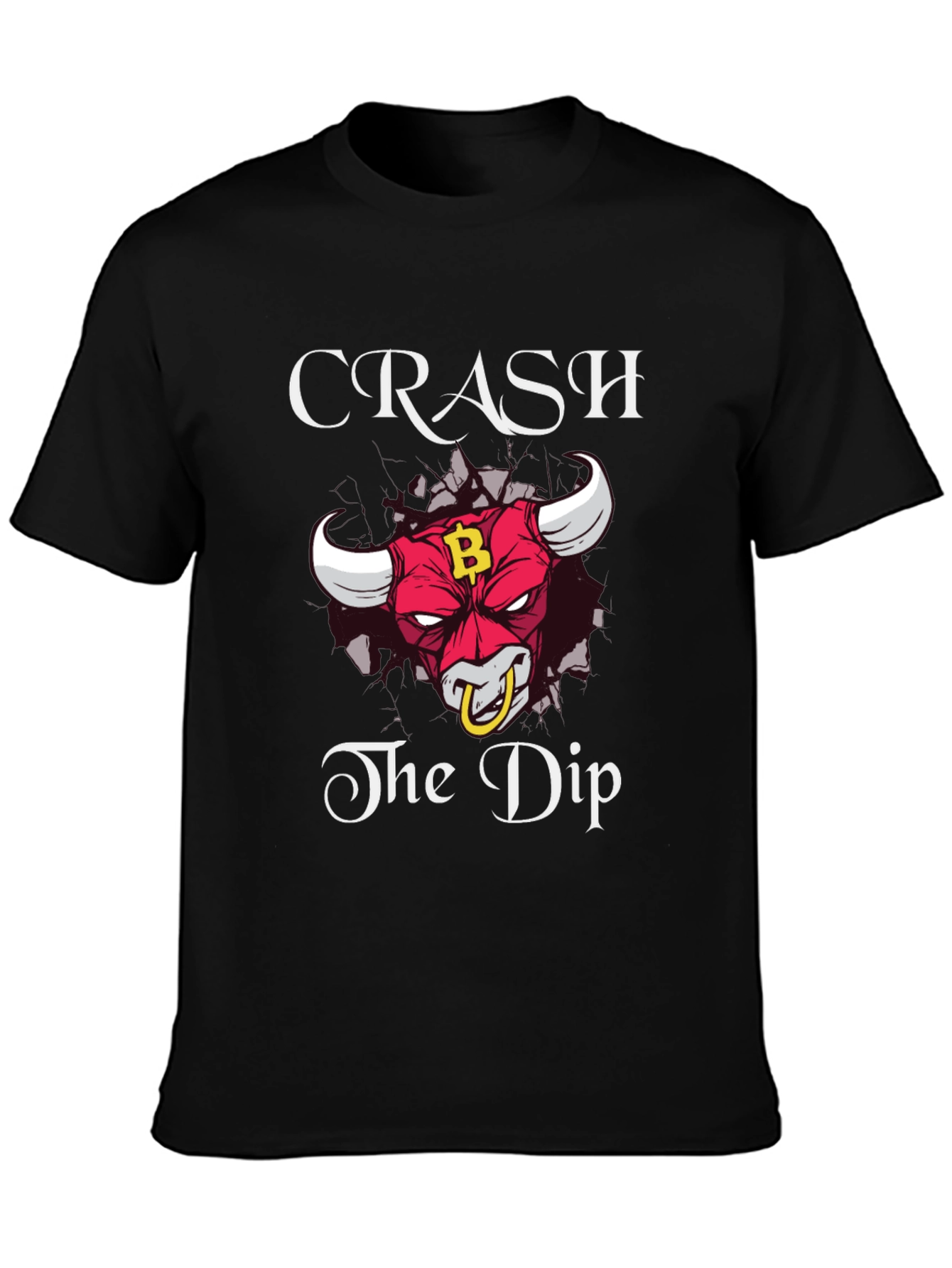 Crash the Dip Bitcoin Bull T-Shirt