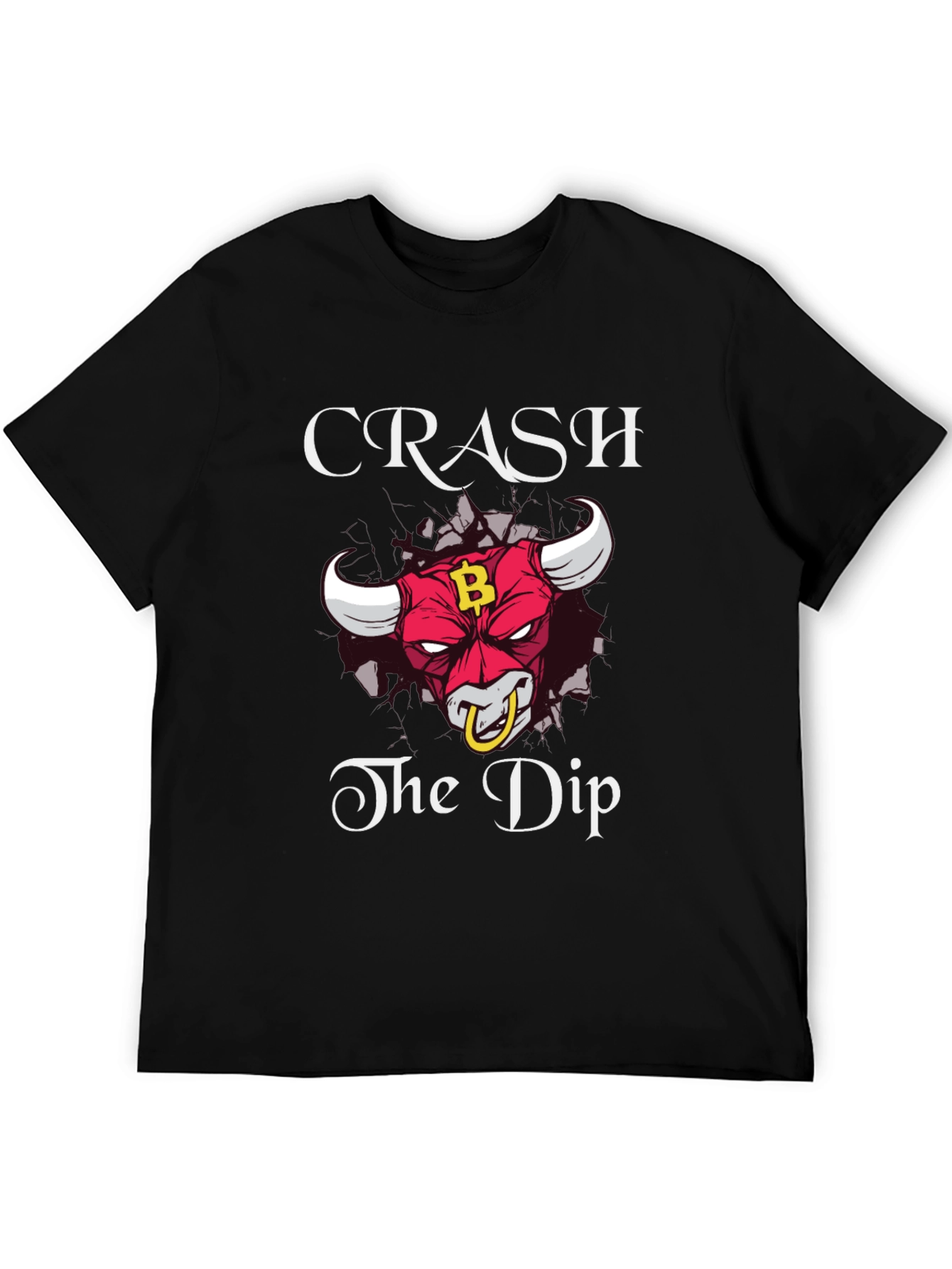 Crash the Dip Bitcoin Bull T-Shirt