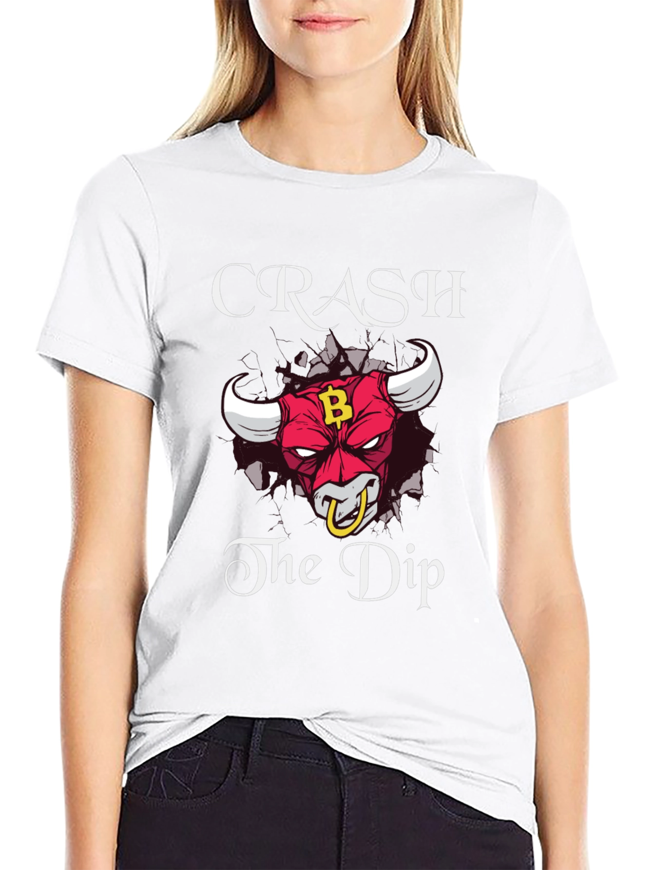 Crash the Dip Bitcoin Bull T-Shirt
