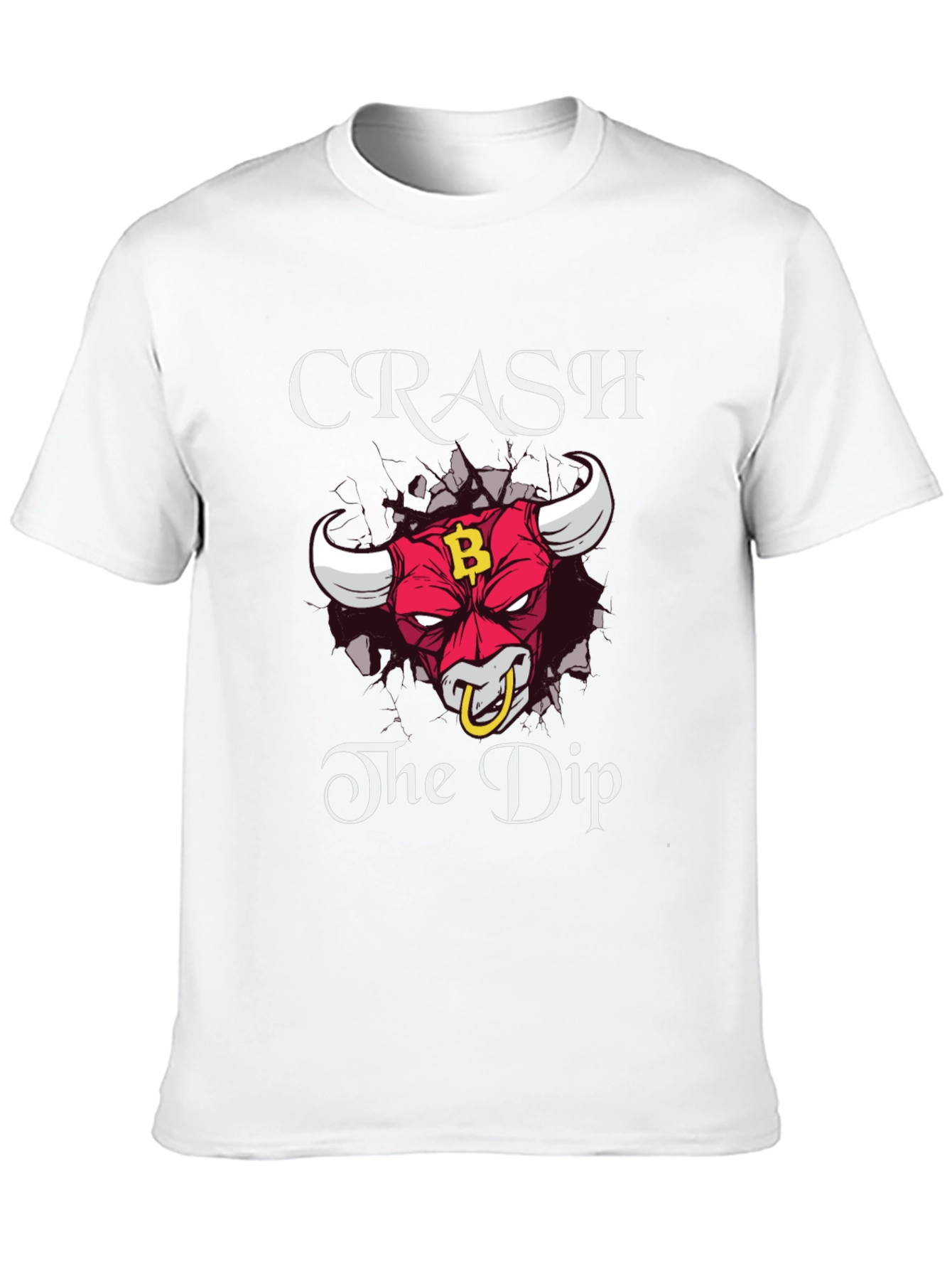 Crash the Dip Bitcoin Bull T-Shirt