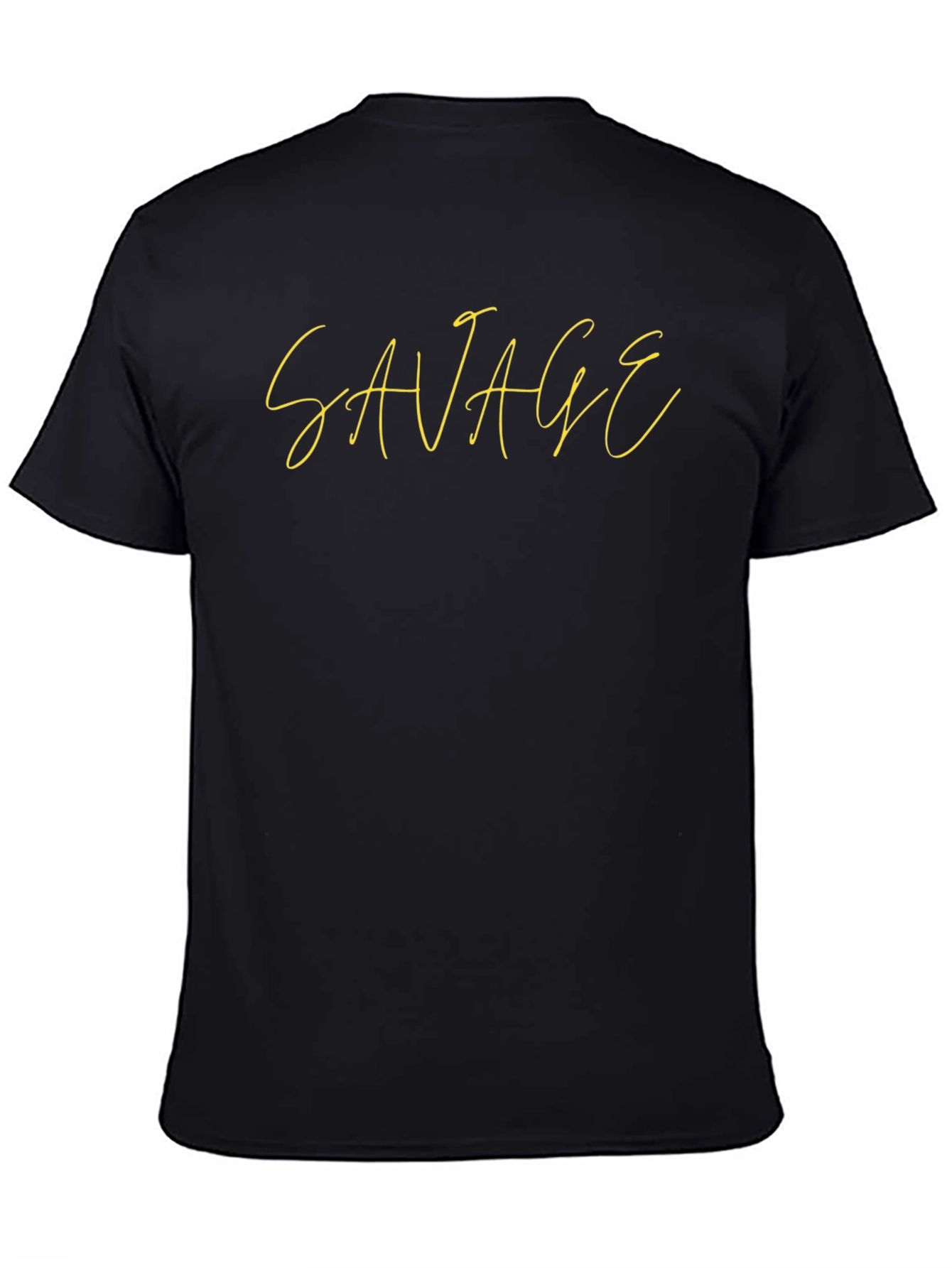 Savage Graphic T-Shirt - Mens Black Crew Neck Tee