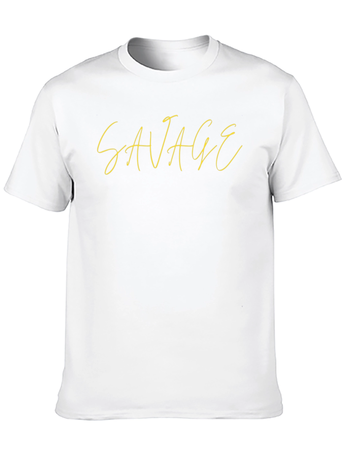 Savage Graphic T-Shirt - Mens Black Crew Neck Tee