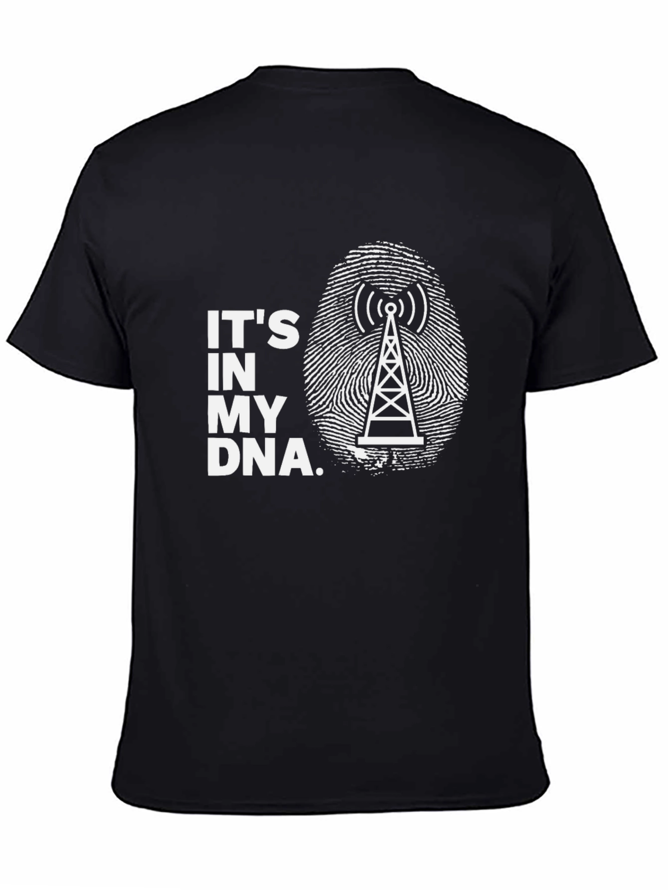 Its in My DNA Radio Tower Black T-Shirt