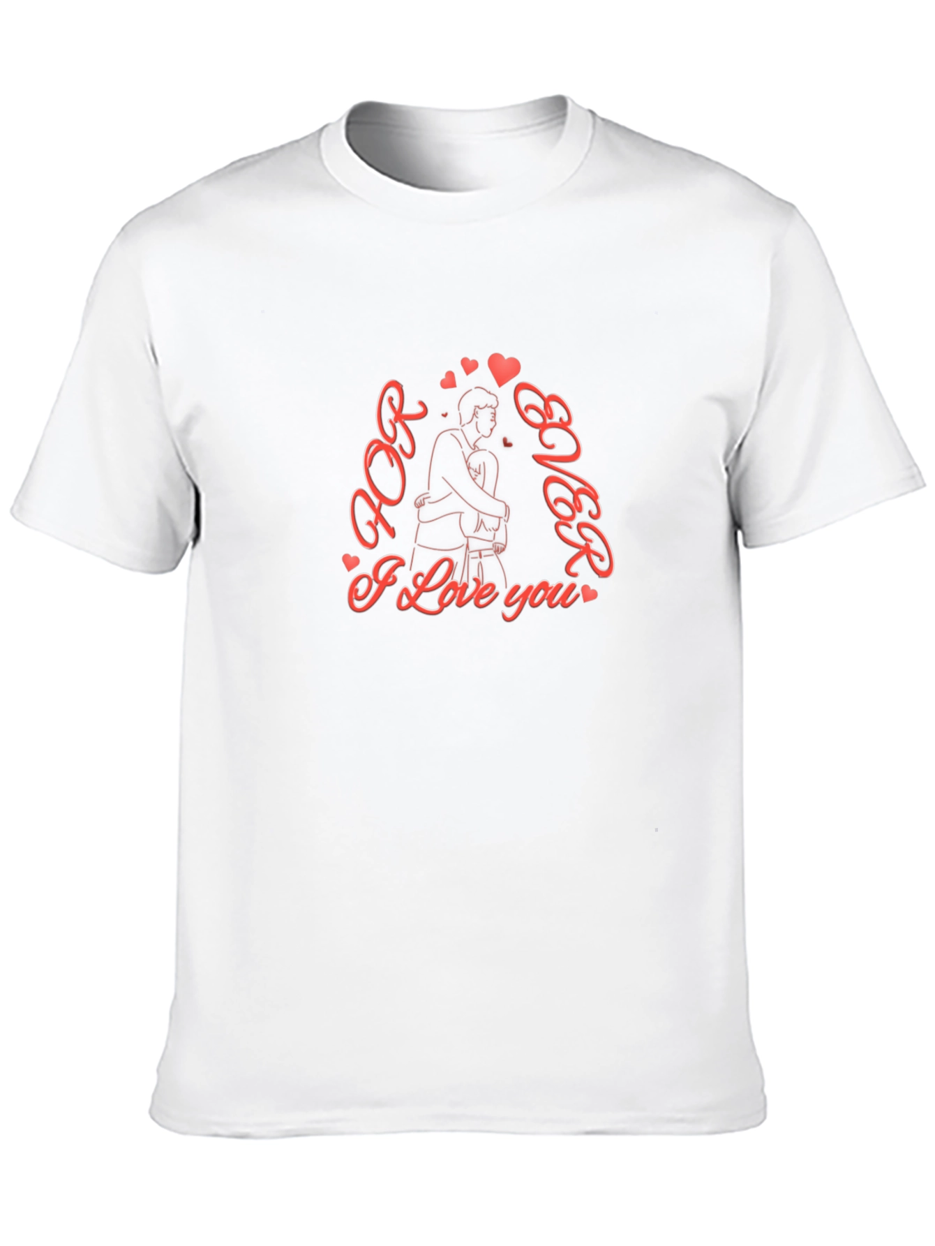 Forever Love Graphic Tee - Black Cotton Blend