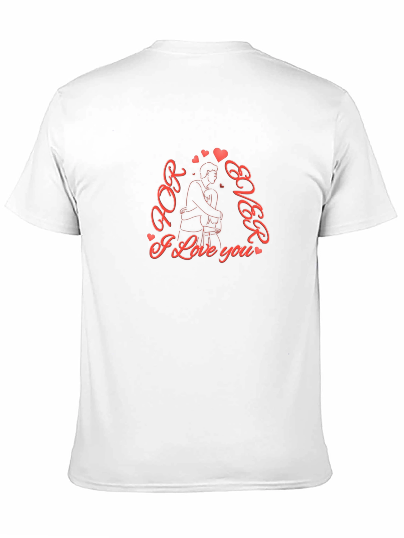 Forever Love Graphic Tee - Black Cotton Blend