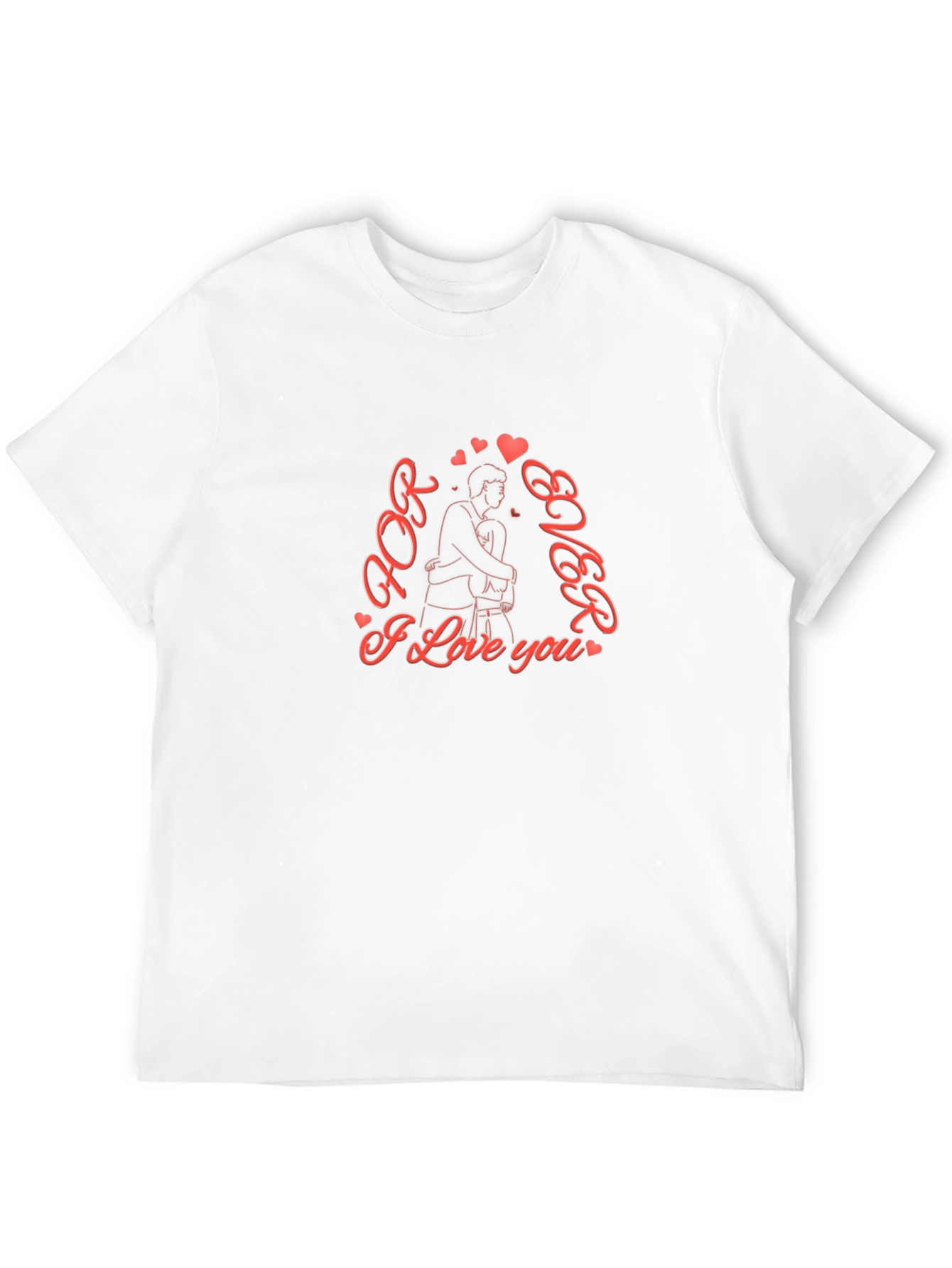 Forever Love Graphic Tee - Black Cotton Blend