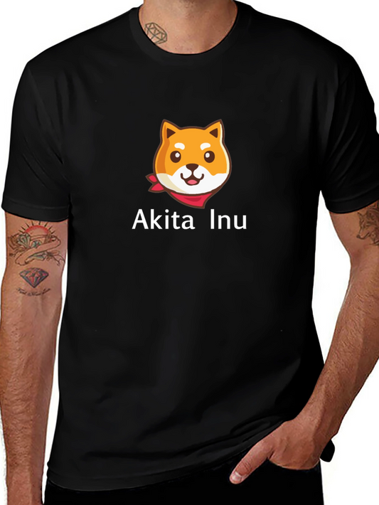Akita Inu Dog T-Shirt - Black Graphic Tee