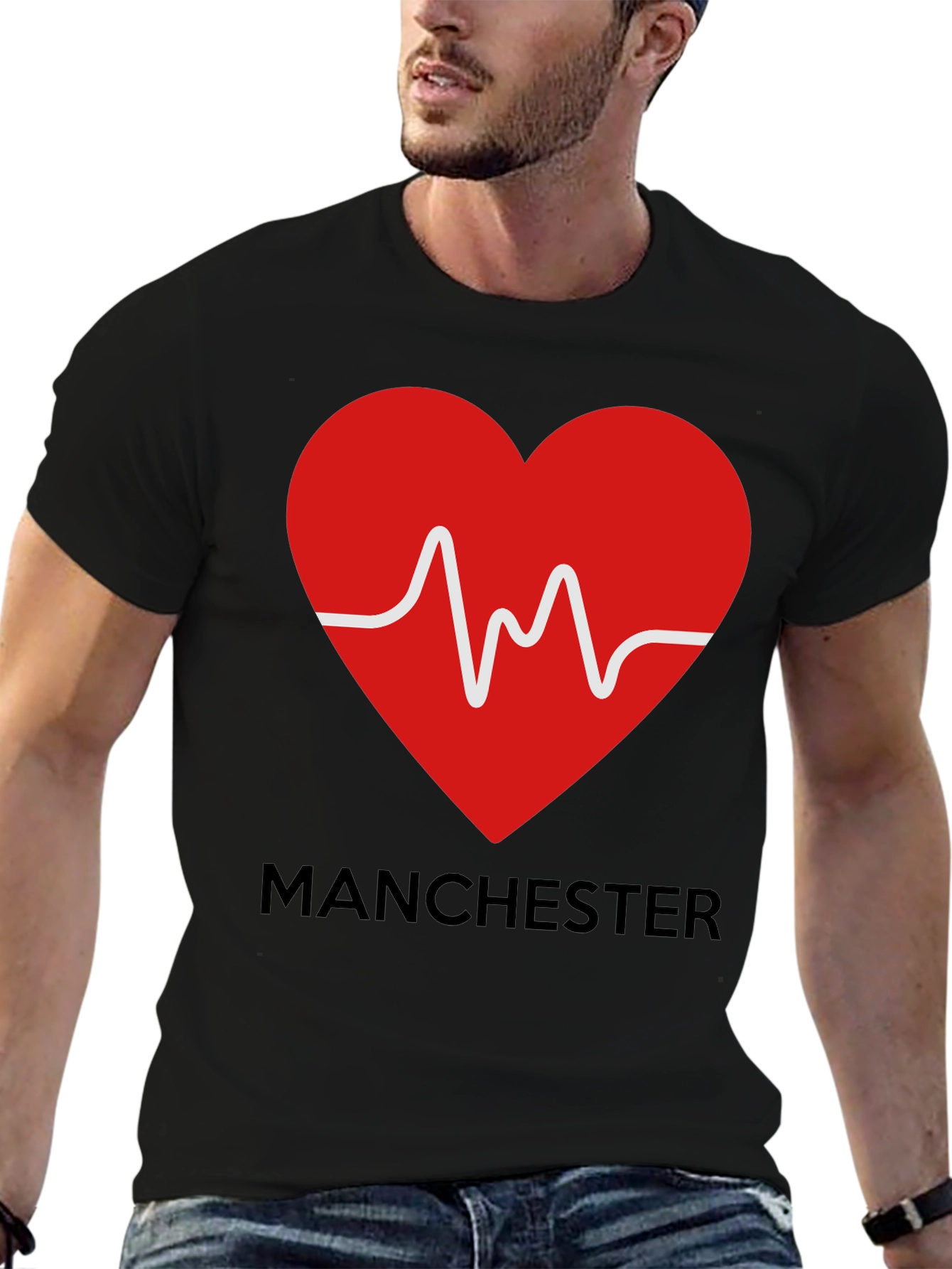 Manchester Heartbeat Graphic T-Shirt