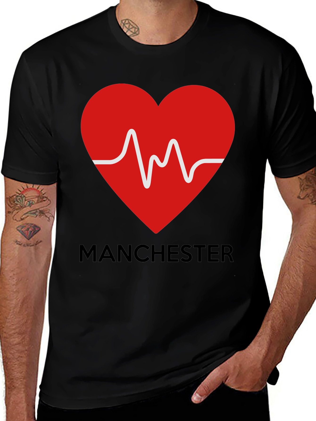 Manchester Heartbeat Graphic T-Shirt