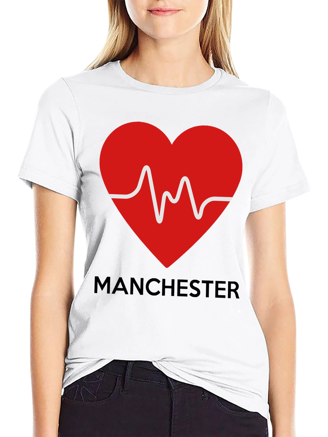 Manchester Heartbeat Graphic T-Shirt