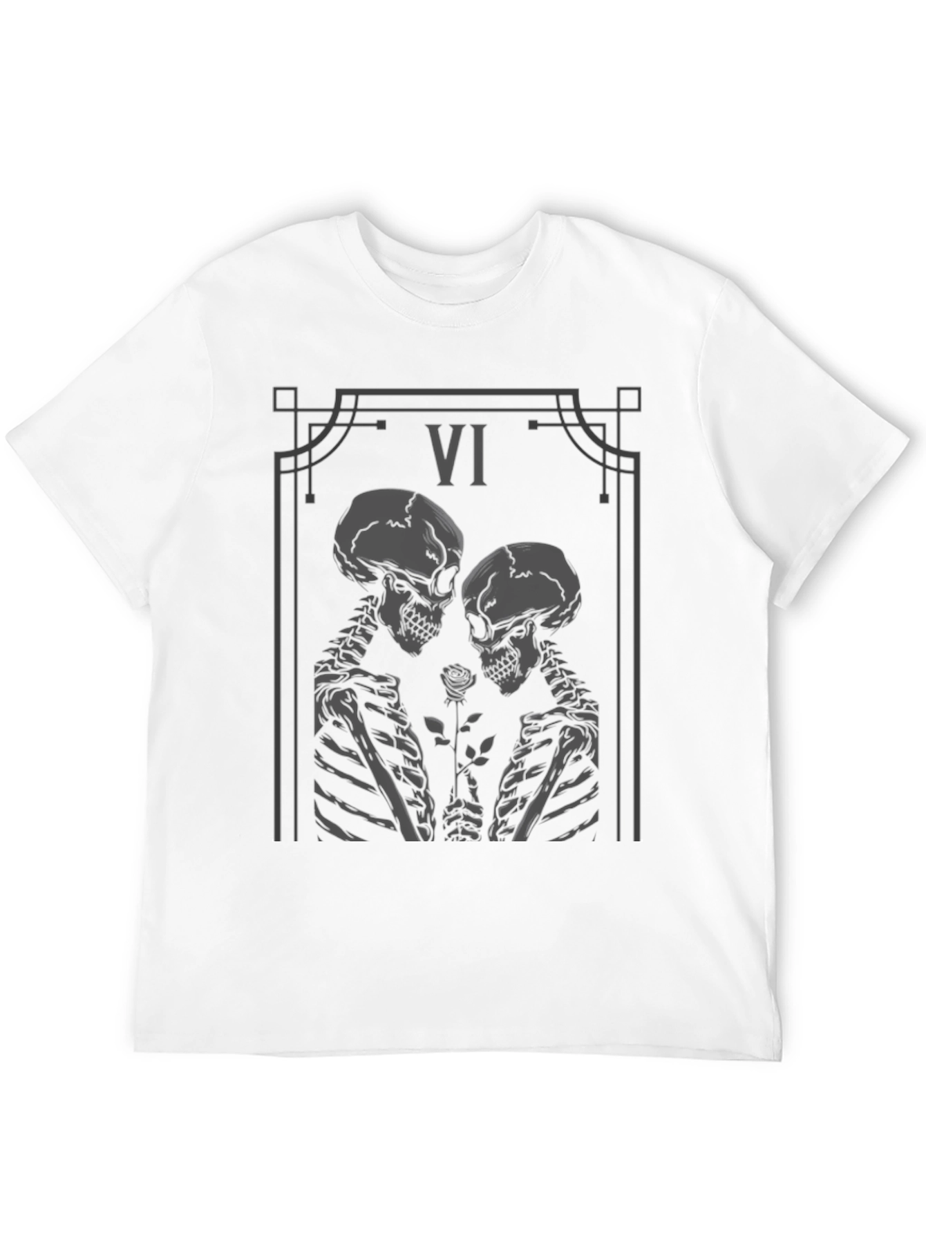 Skeletal Love Tarot Card Graphic Tee
